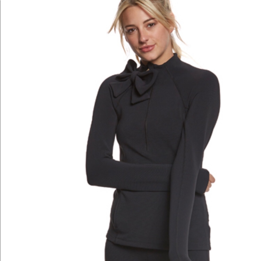 Kate Spade x Beyond Yoga Bow 1/2 Zip Pullover S